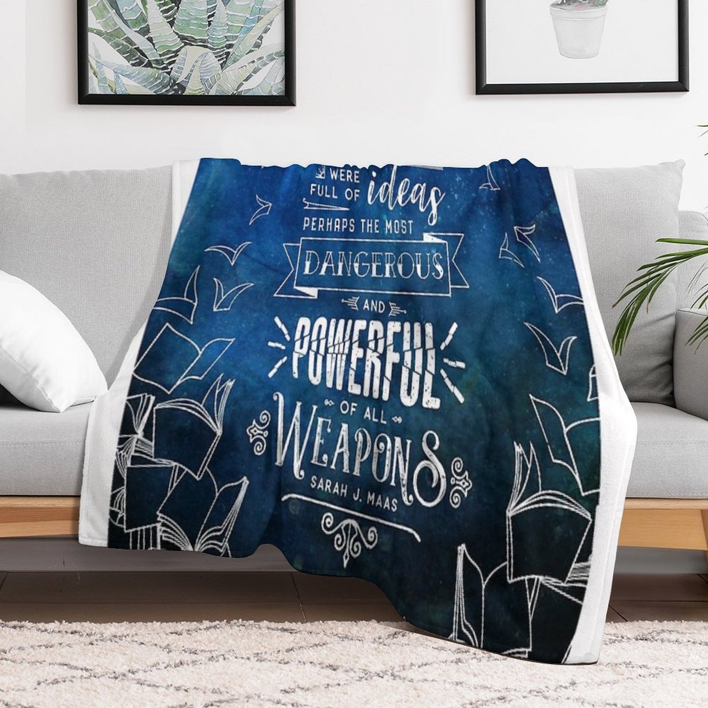 Libraries Throw Blanket