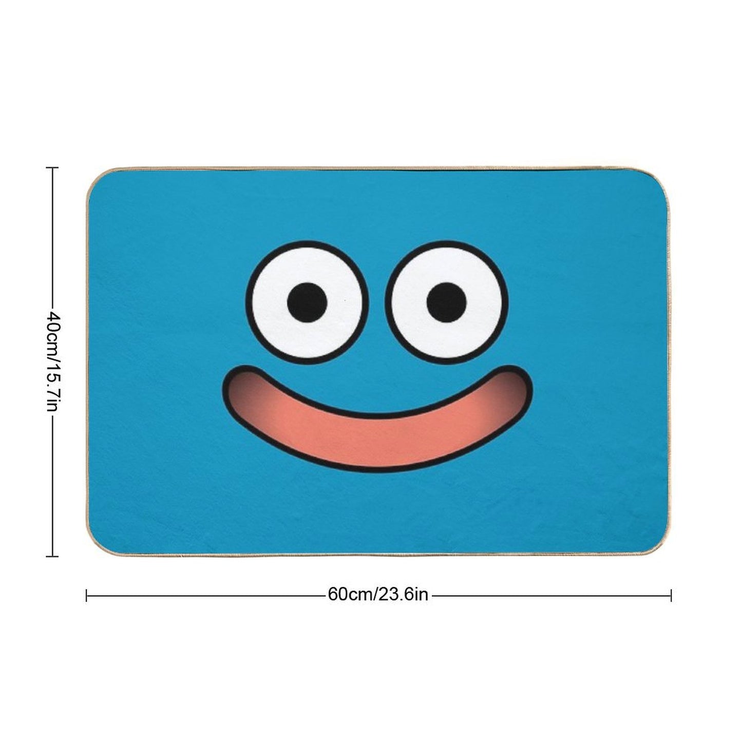 Dragon Quest Slime Face Bath Mat
