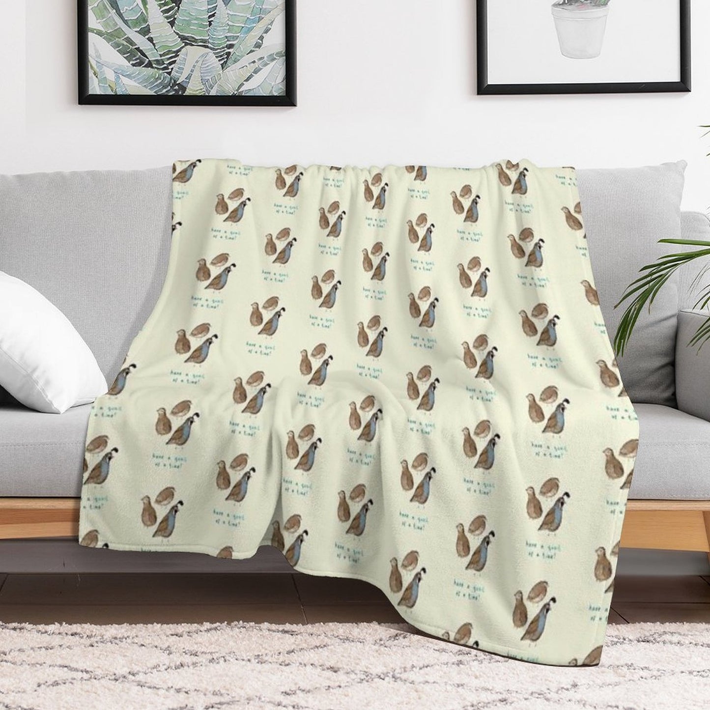 Quial of A Time Throw Blanket