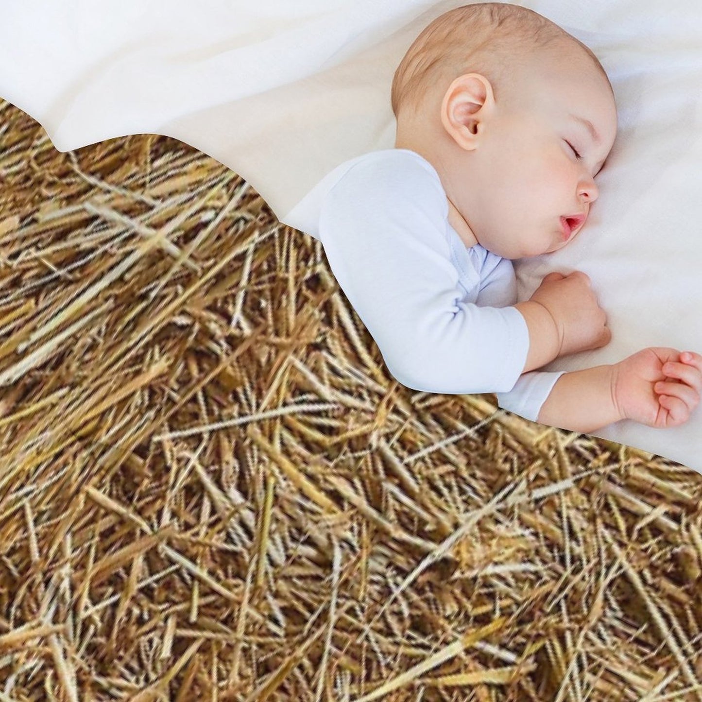 Hay Straw Throw Blanket