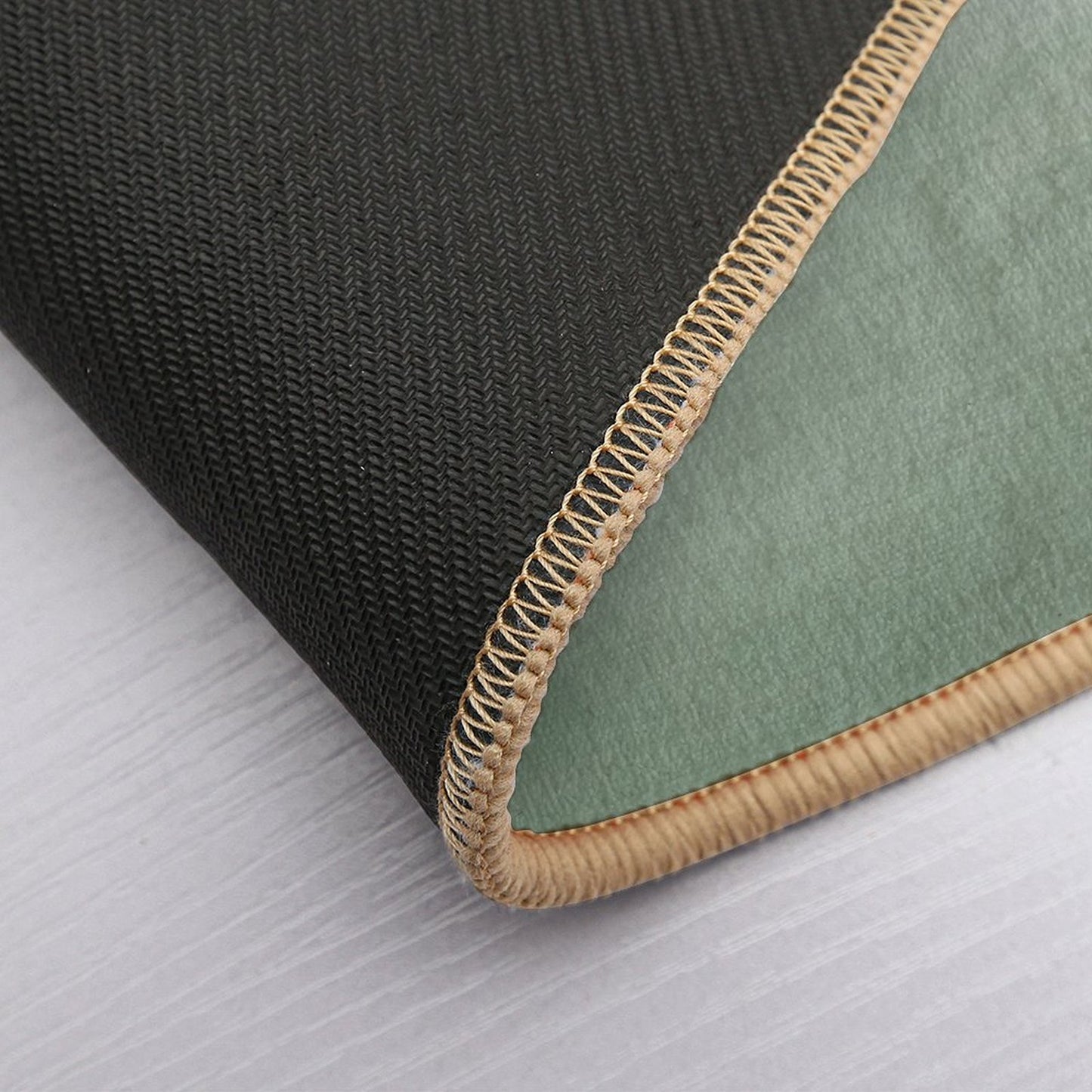 Ombre Paint Color Wash (sage Greenwhite) Bath Mat