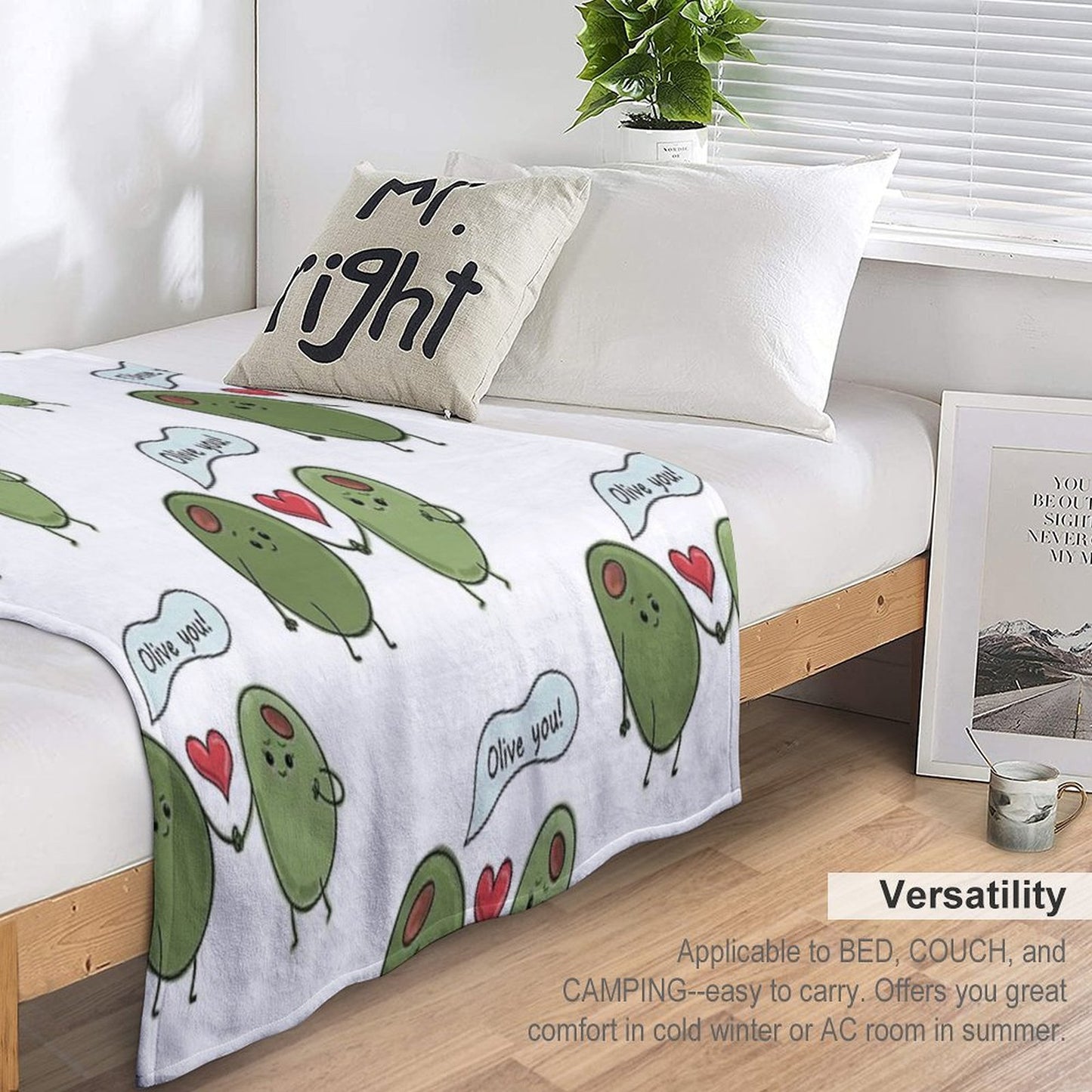 Olive You! Throw Blanket