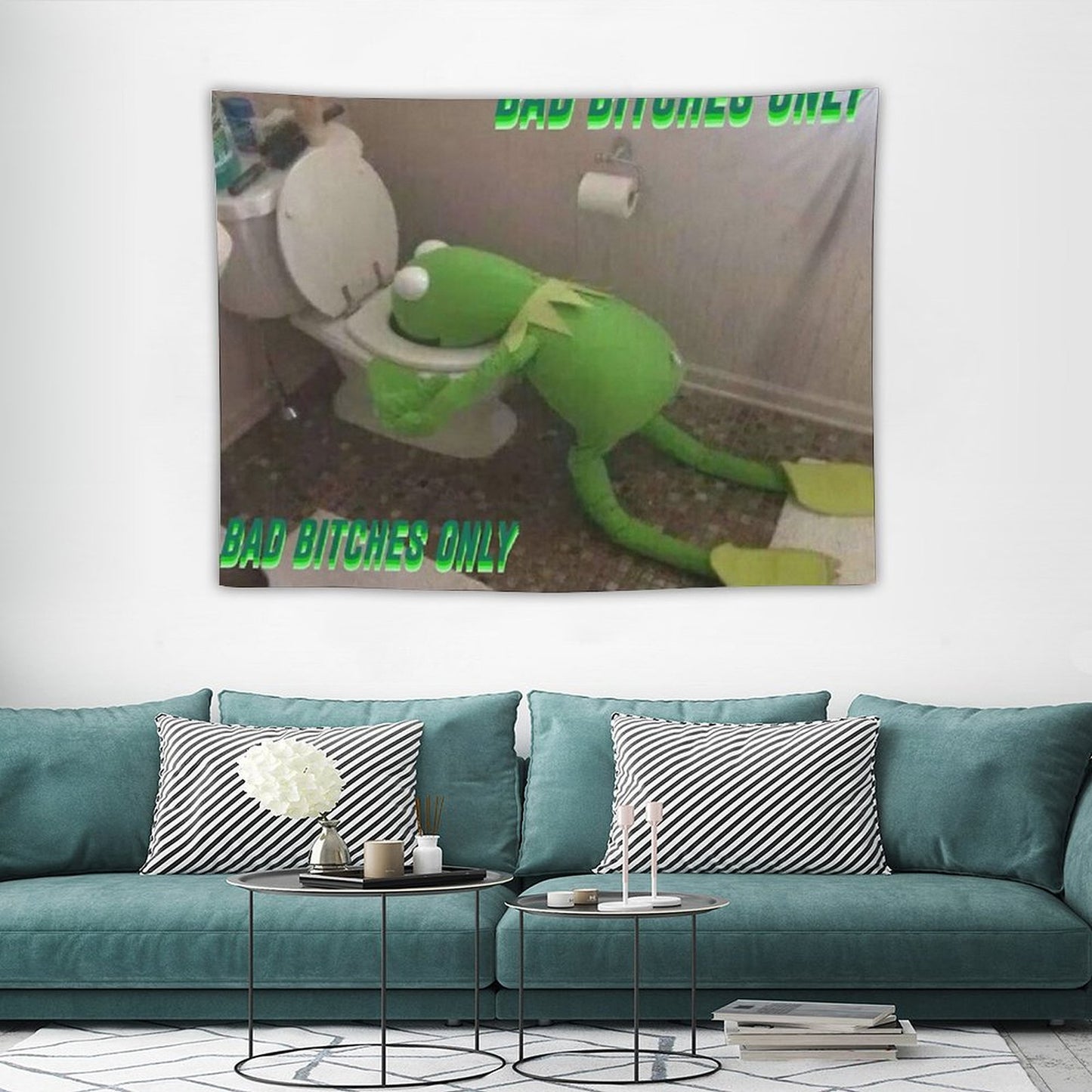 Bad B Kermit Tapestry