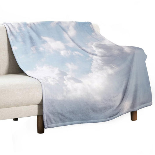 White Clouds Throw Blanket