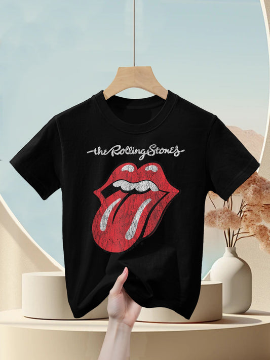 Rolling Stones Official Script Tongue Kids T-Shirt