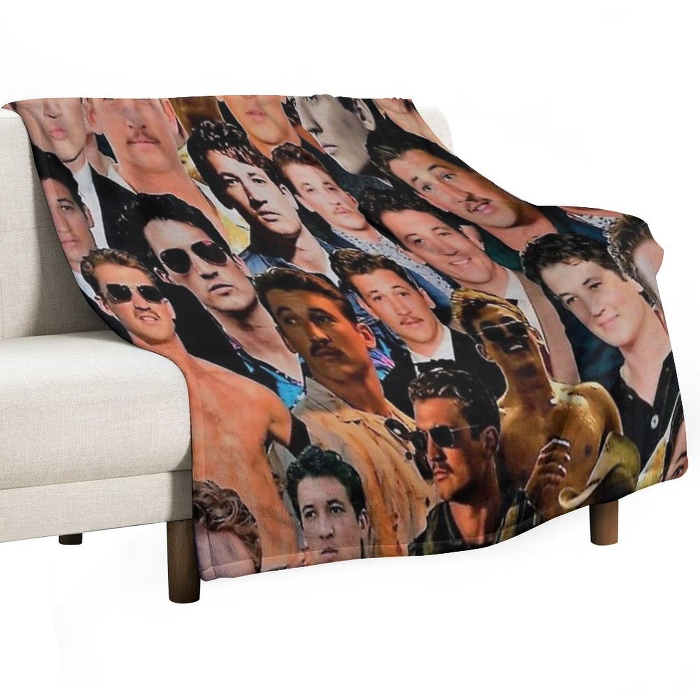Miles Aesthetic College Throw Blanket