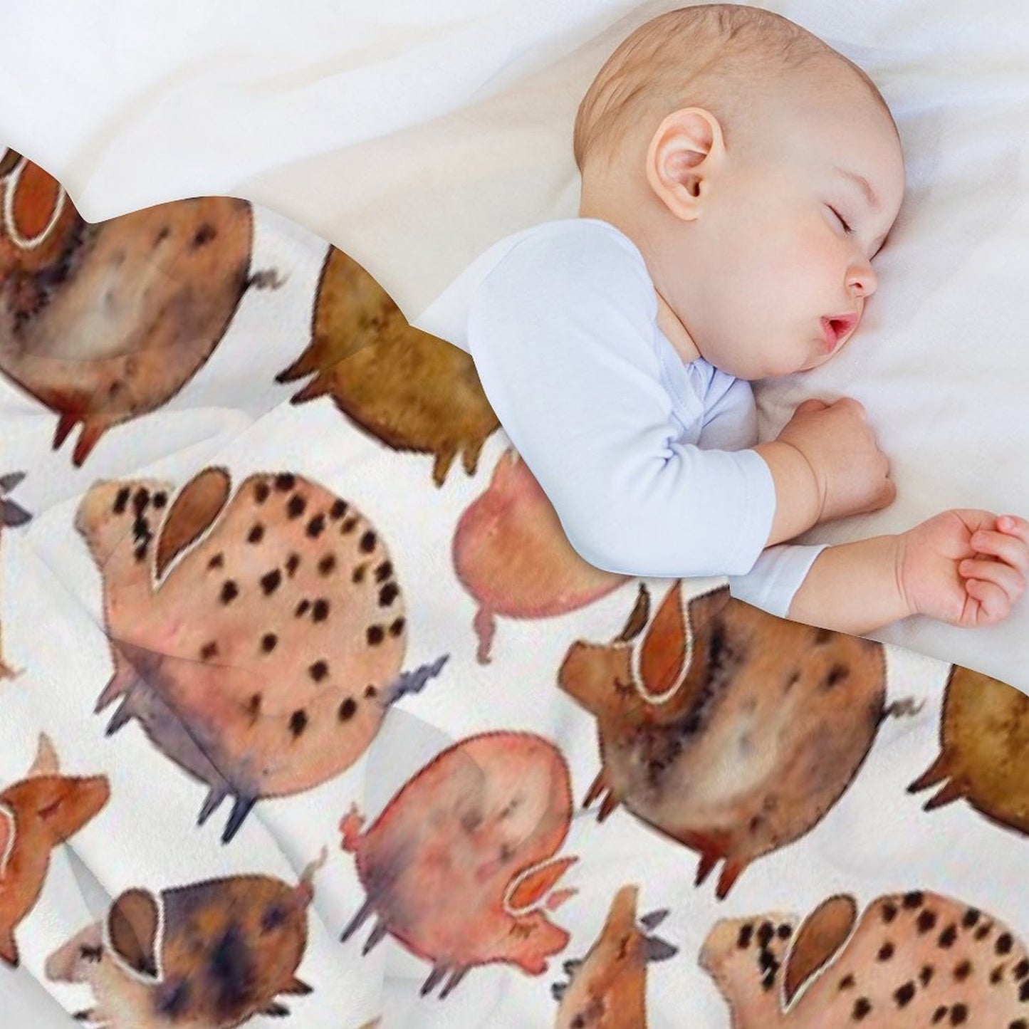 Pig Collection Throw Blanket