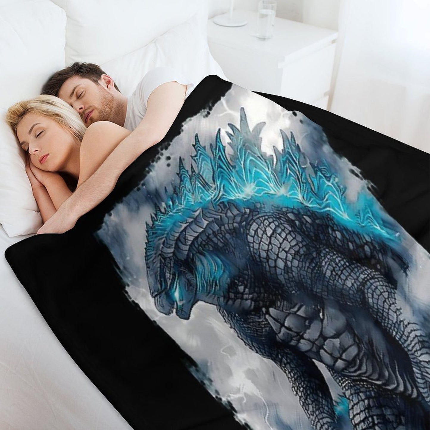 King of The Monsters Throw Blanket