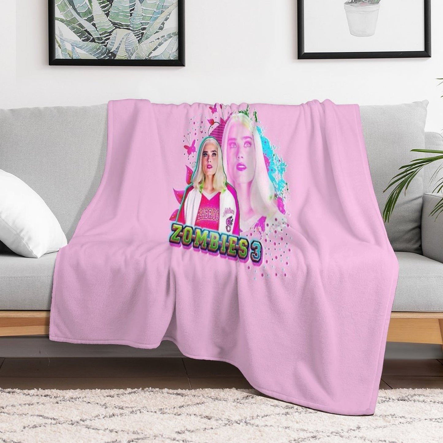 Zombies 3 Addison Throw Blanket