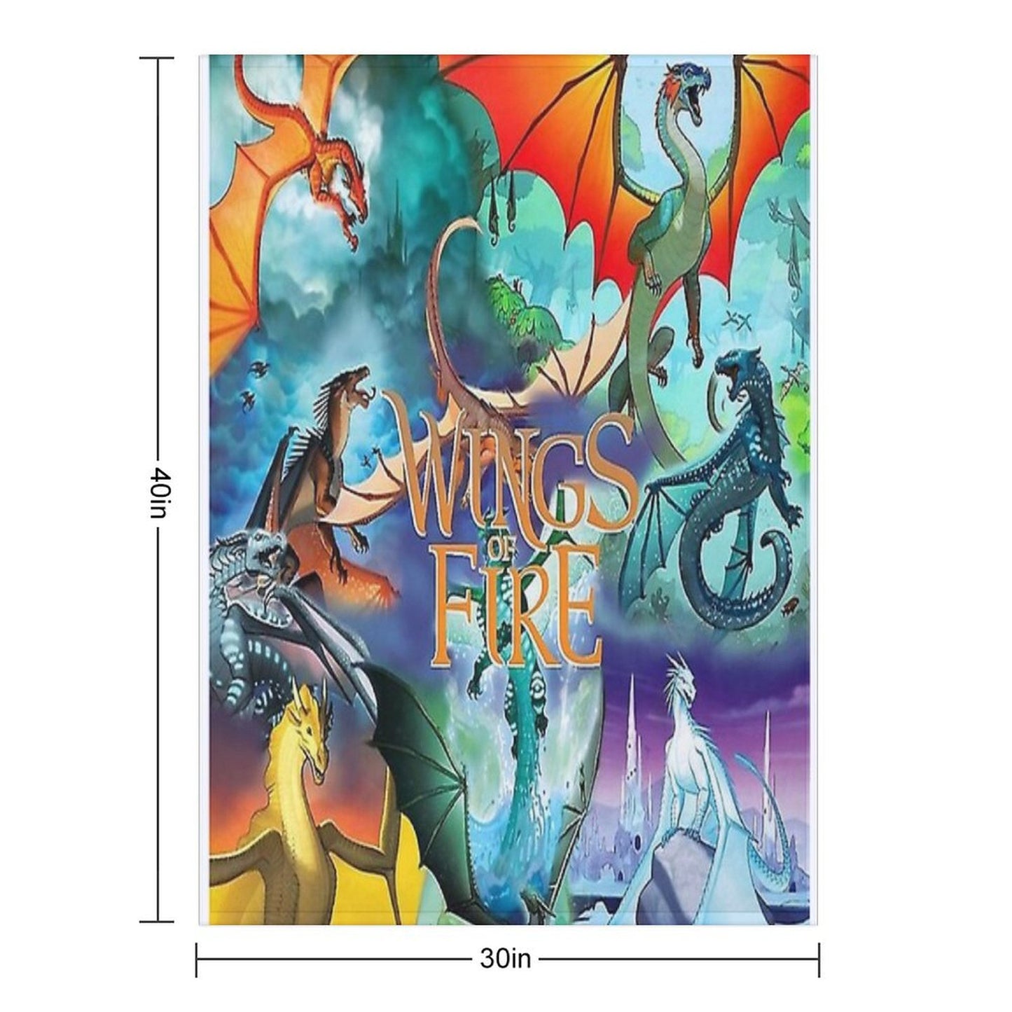 Wings of Fire All Dragon Series Throw Blanket