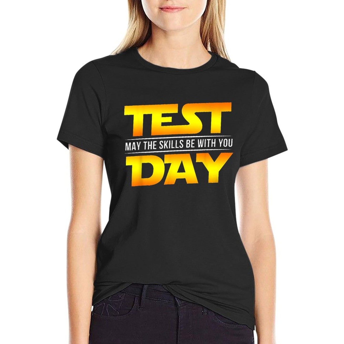 Test Day May The Skills Be With You Teacher Gift T-Shirt