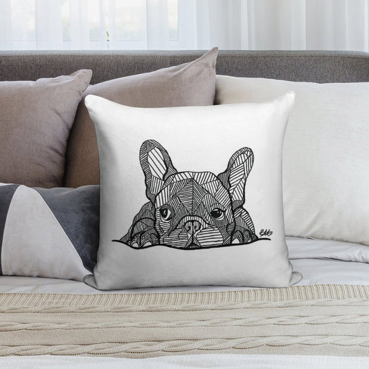 French Bulldog Puppy Soft Durable Construction Throw Pillow