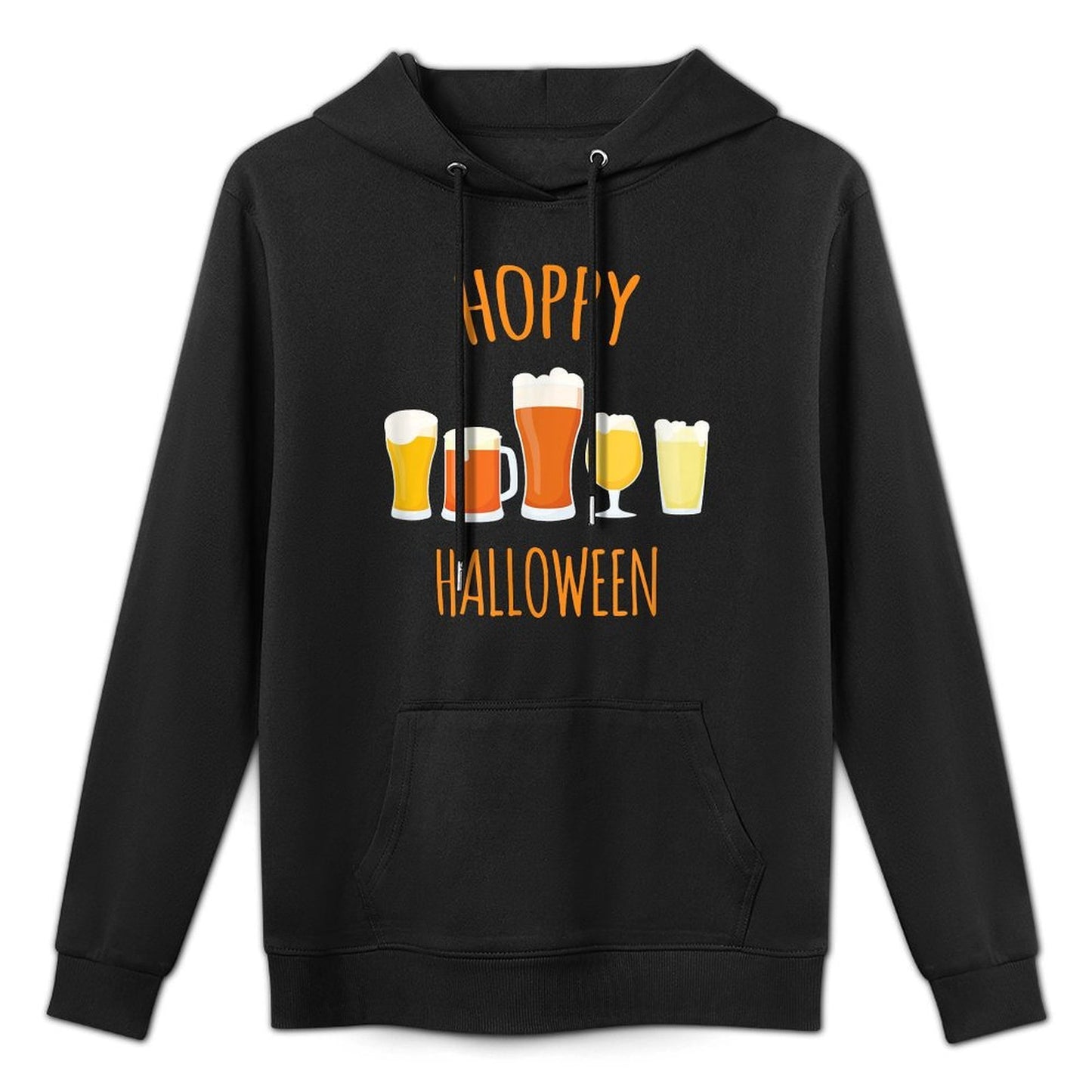 Hoppy Halloween - Funny Halloween Beer Drinking Gift Kangaroo Pocket Hoodie