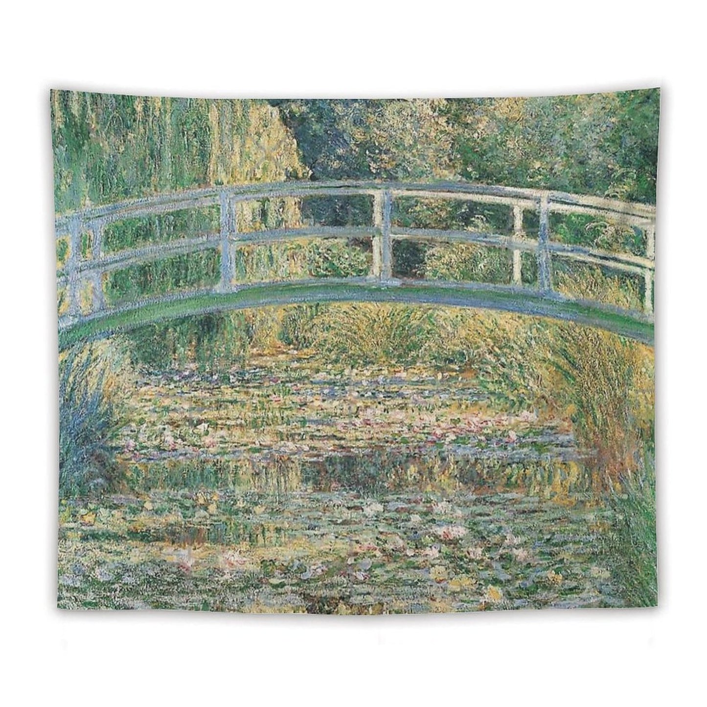HD. The Water Lily Pond by Claude Monet Tapestry