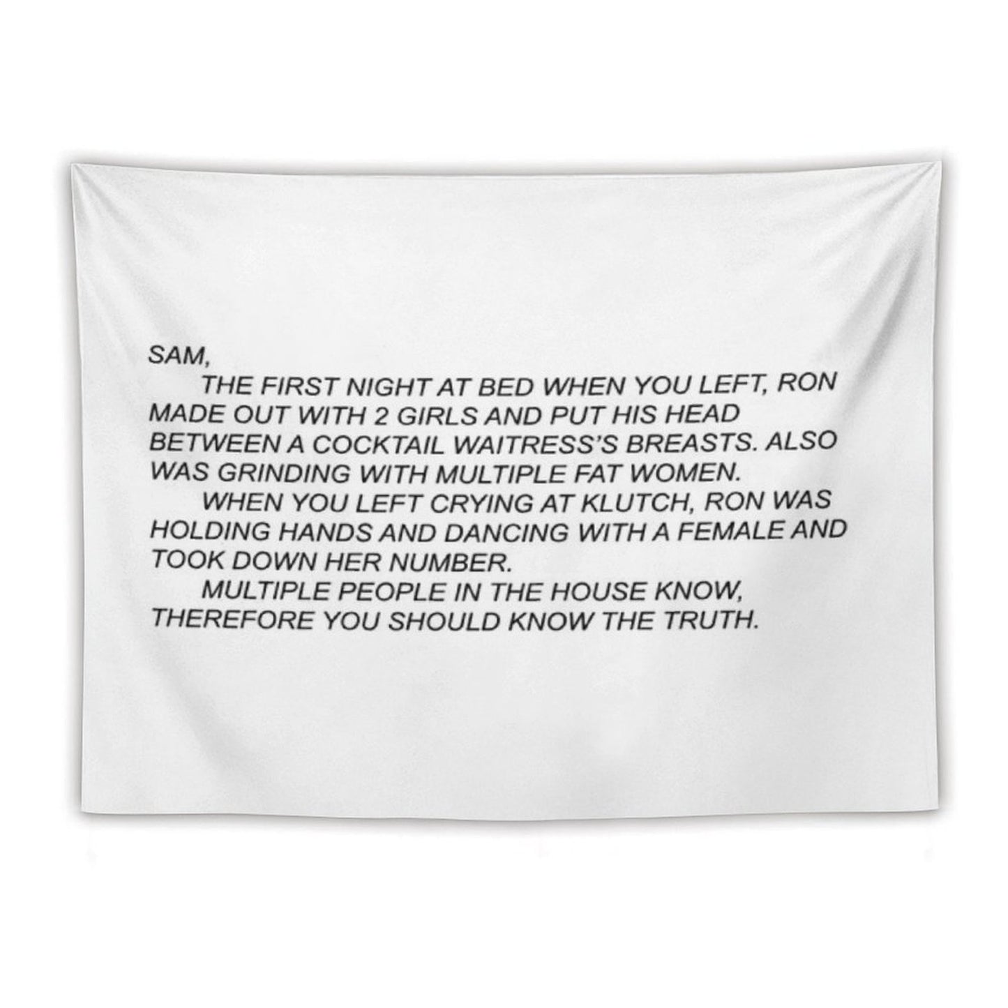 The Note Wall Tapestry Jersey Shore Tapestry