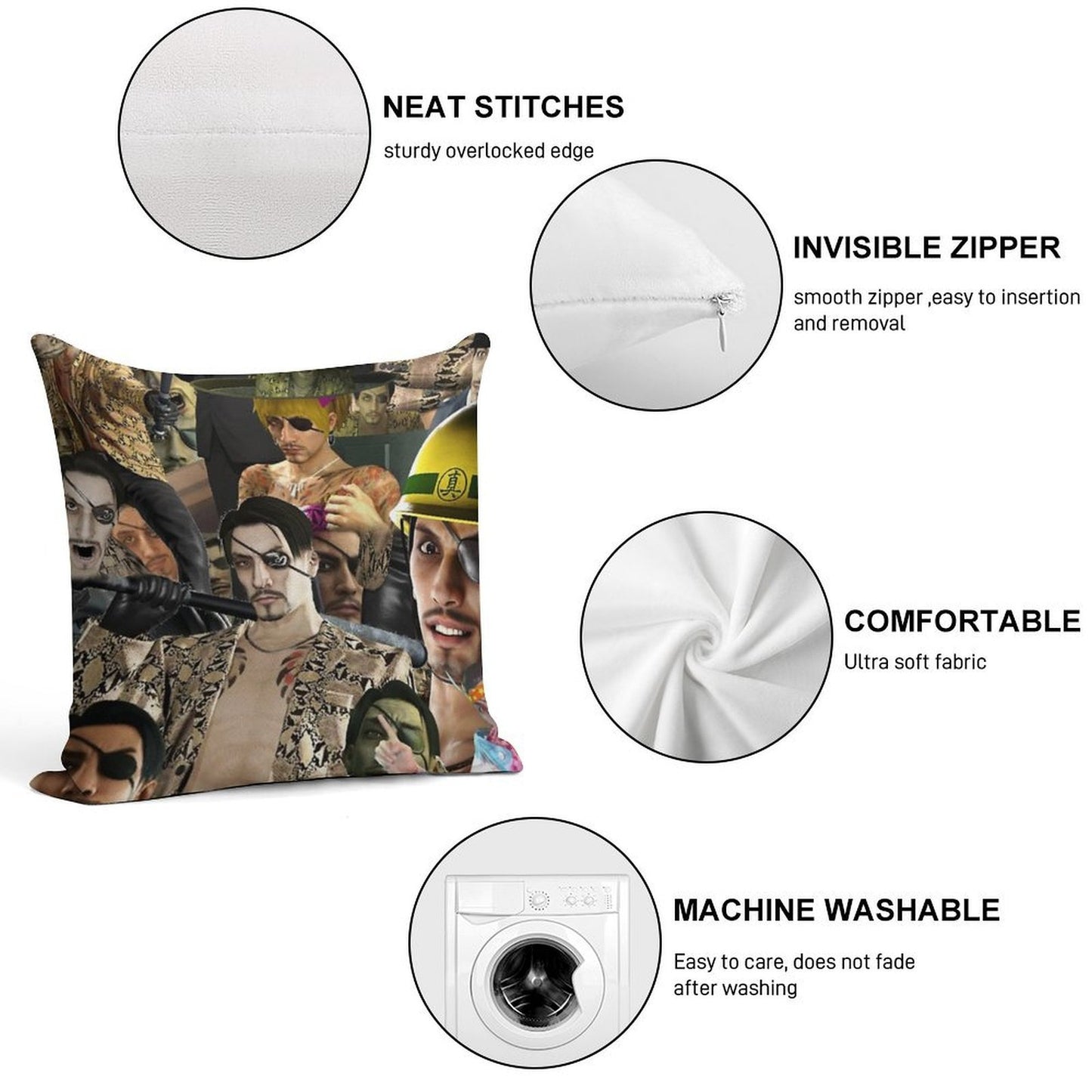 Majima Everywhere Soft Home Decor Throw Pillow