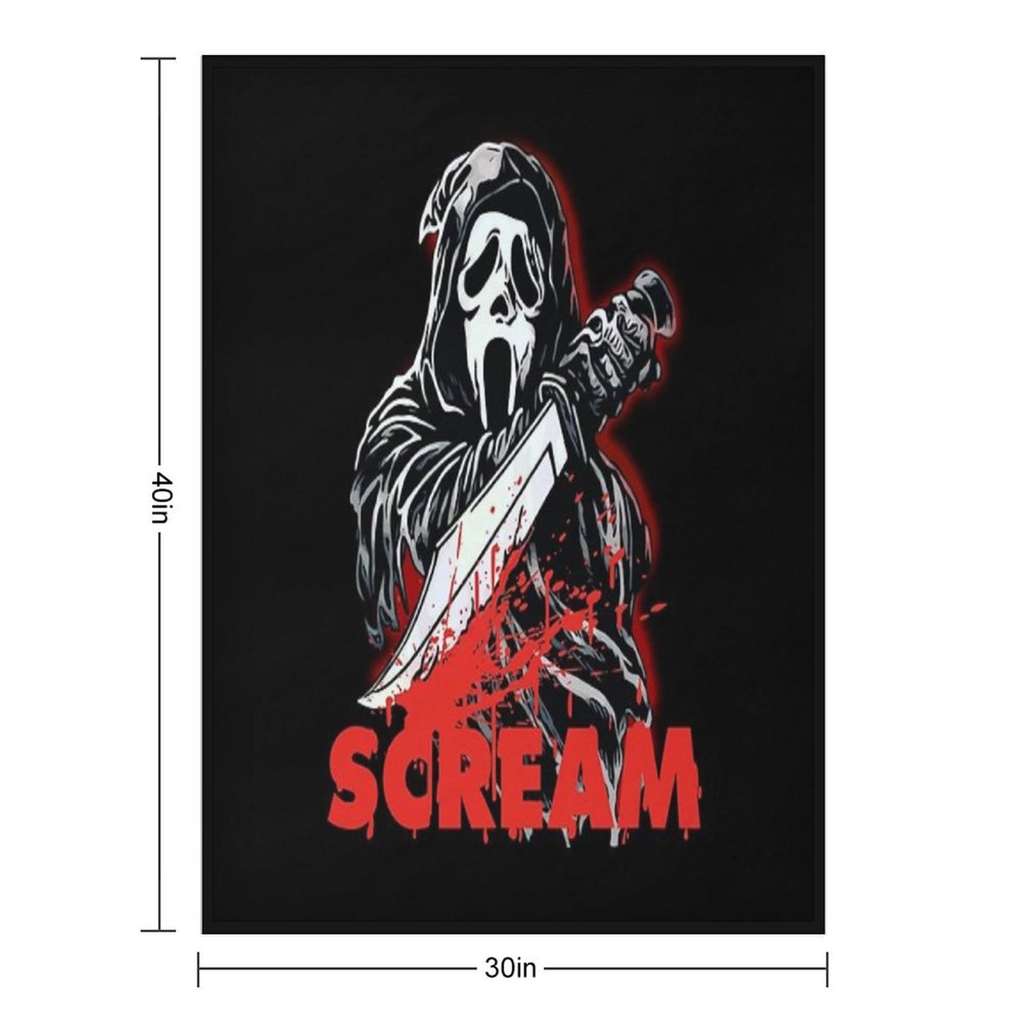 Scream Movie Throw Blanket