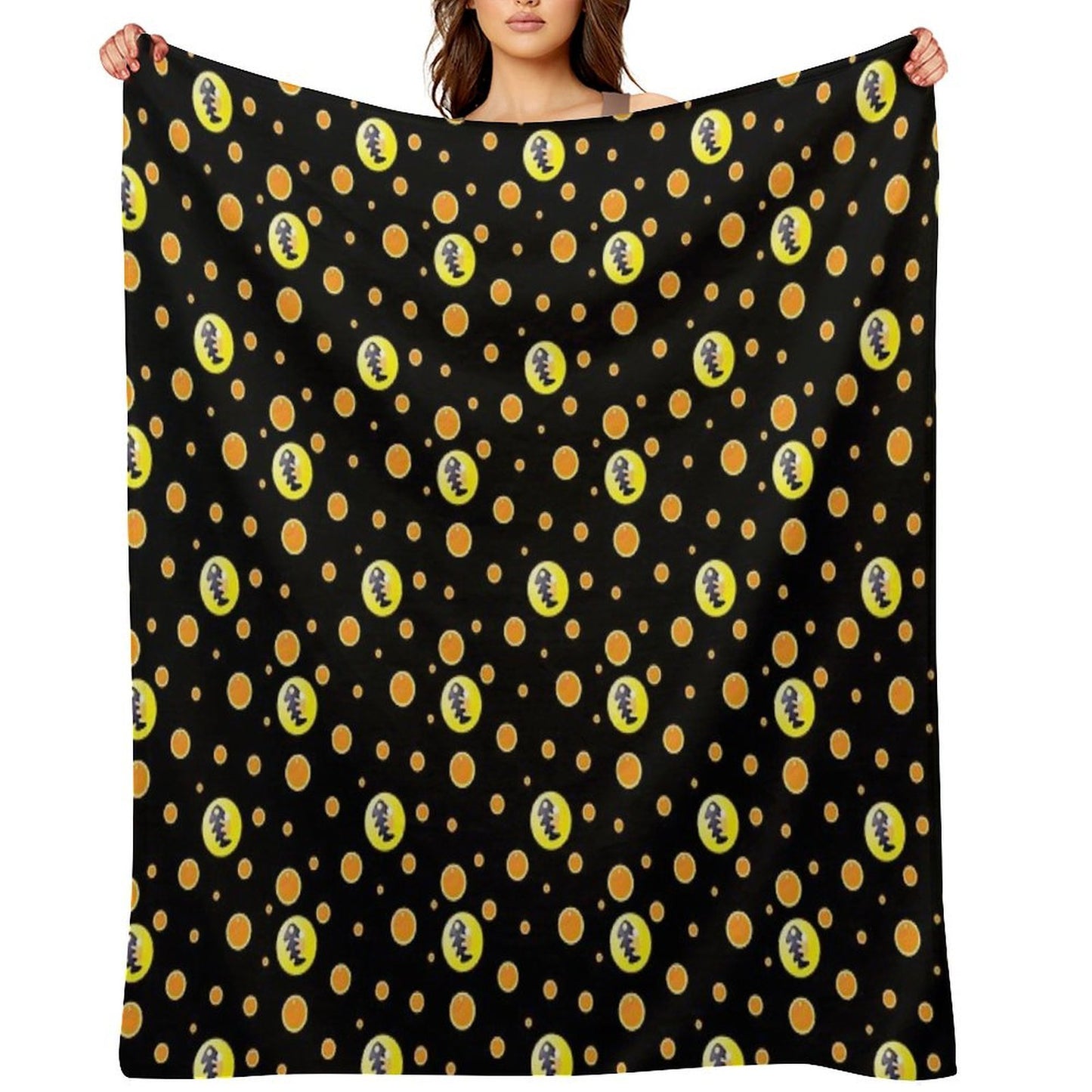 Salmon Egg Throw Blanket