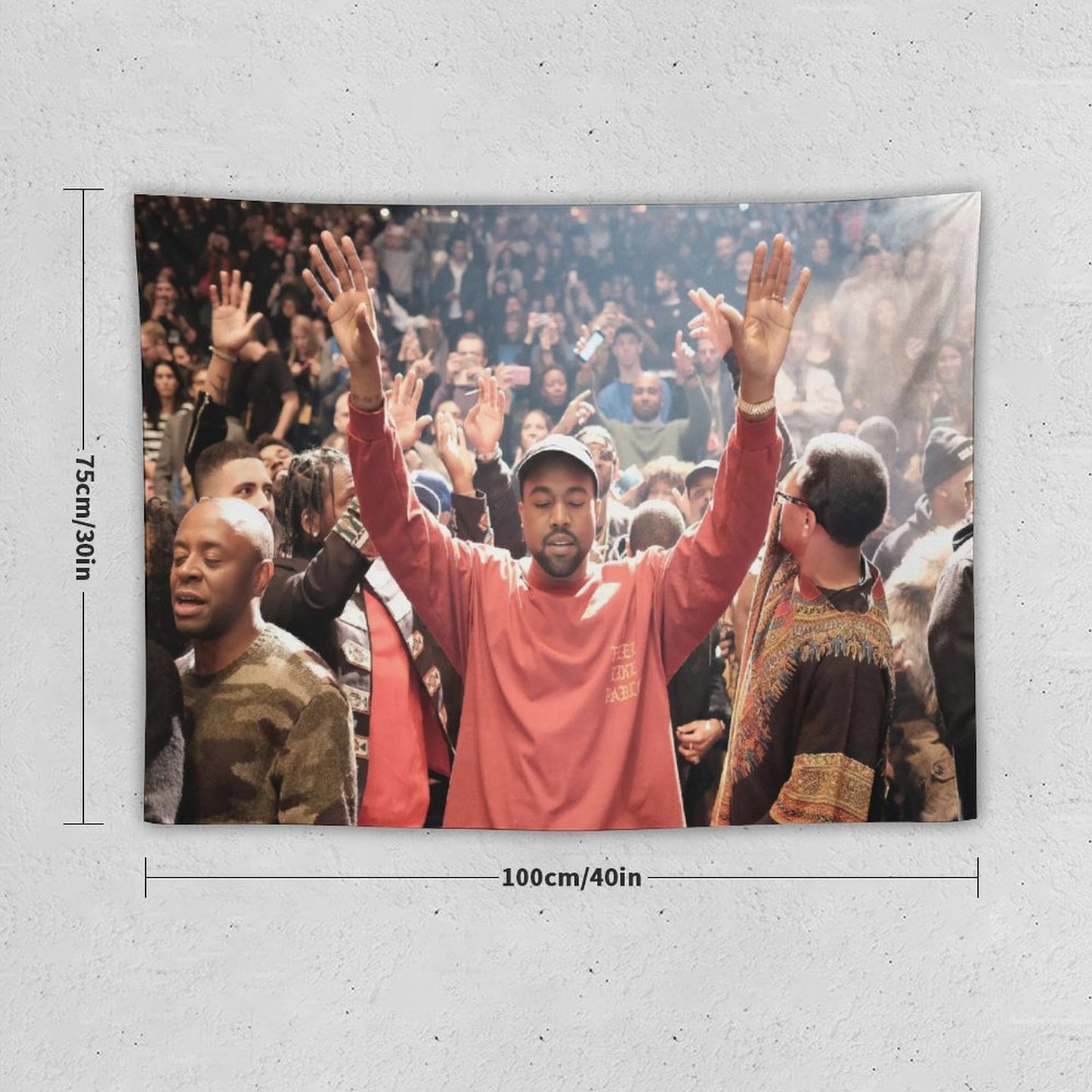 Kanye West Square Garden Tapestry