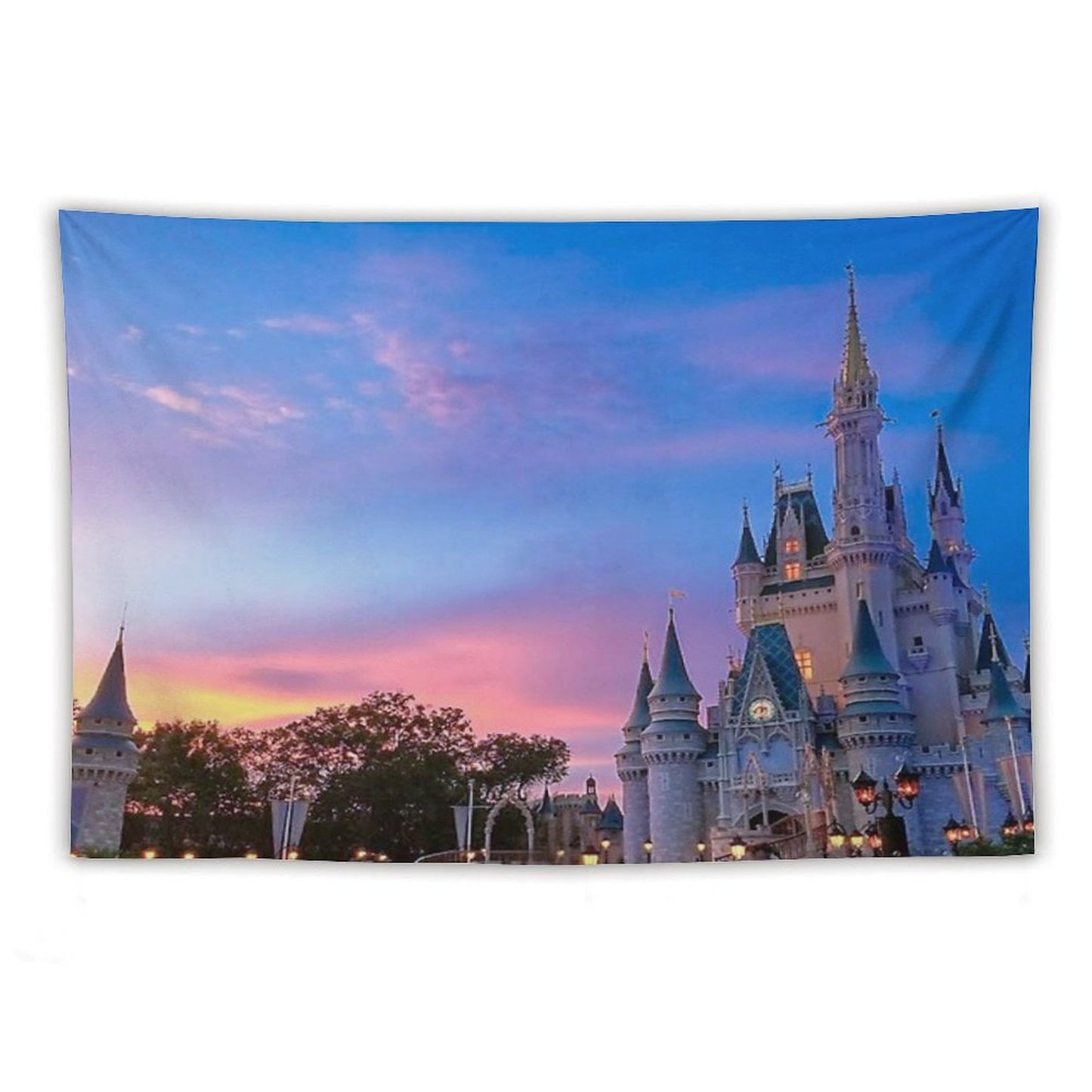 Castle Sunset Tapestry