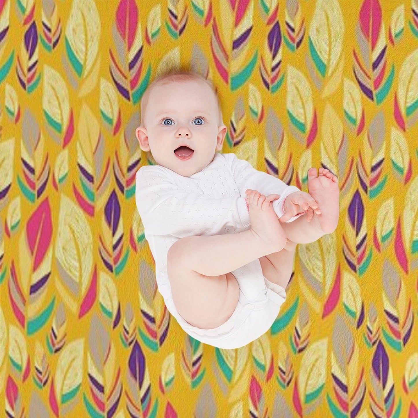 Dancing Feathers Throw Blanket