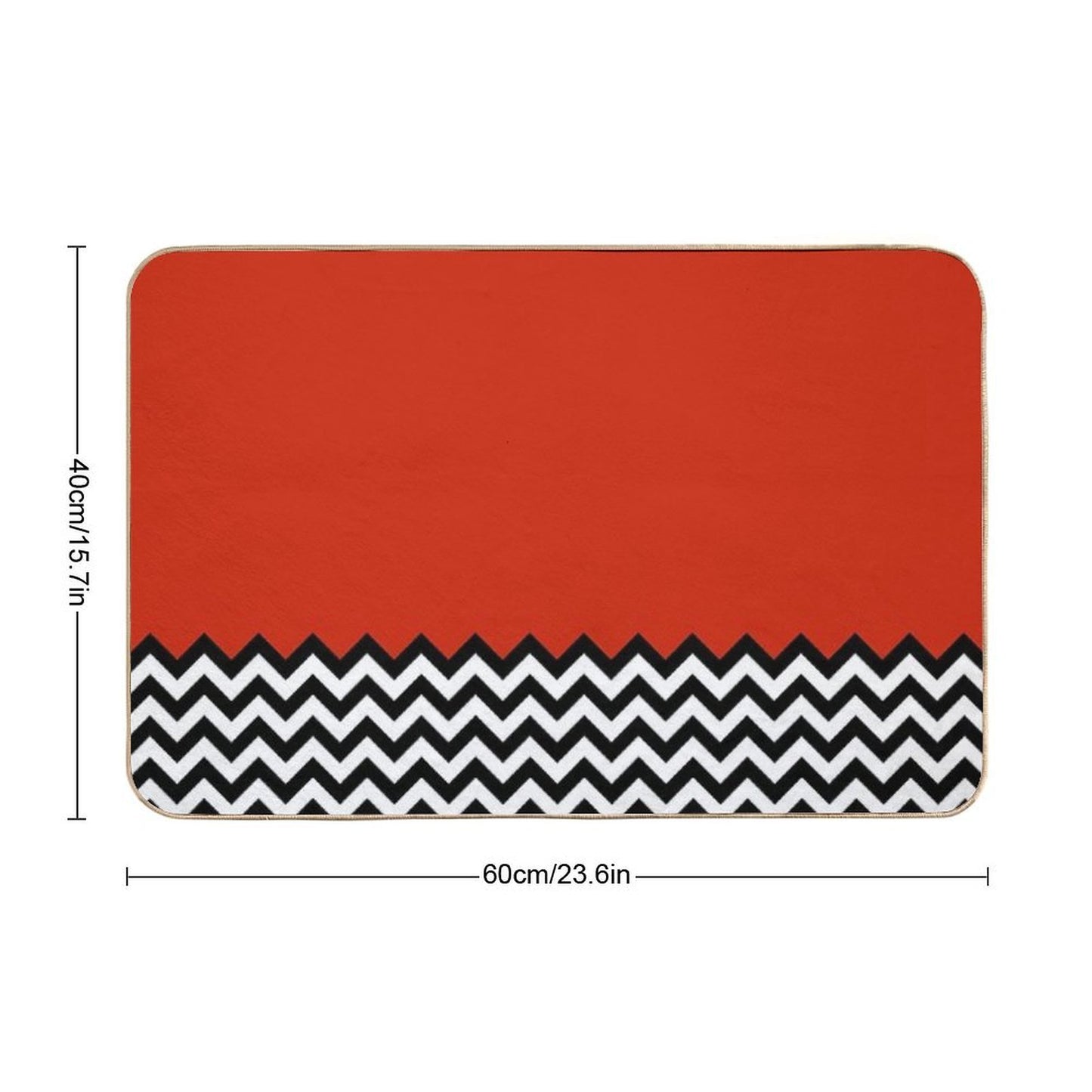 Black Lodge (Twin Peaks) Inspired Graphic Easy To Clean Bath Mat