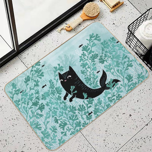 Undersea (Mint Remix) Bath Mat