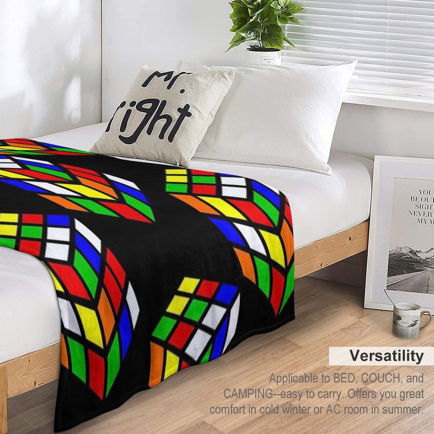 Magic Cube Throw Blanket