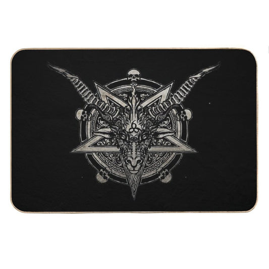666 Baphomet Bath Mat