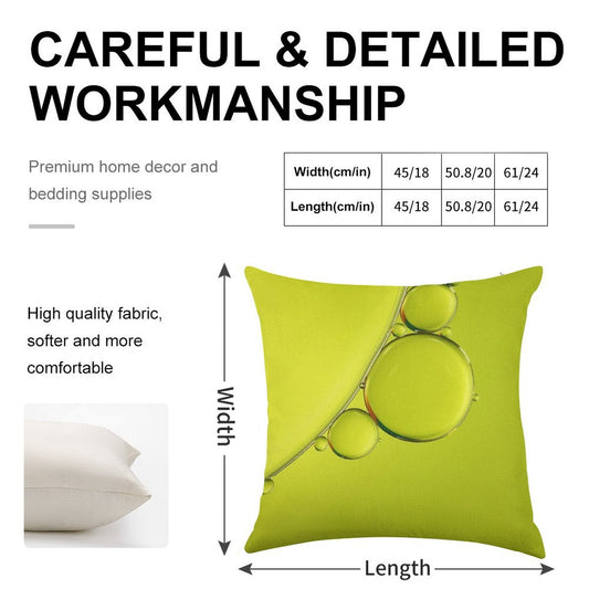 Simply Lime Linen Throw Pillow Cover