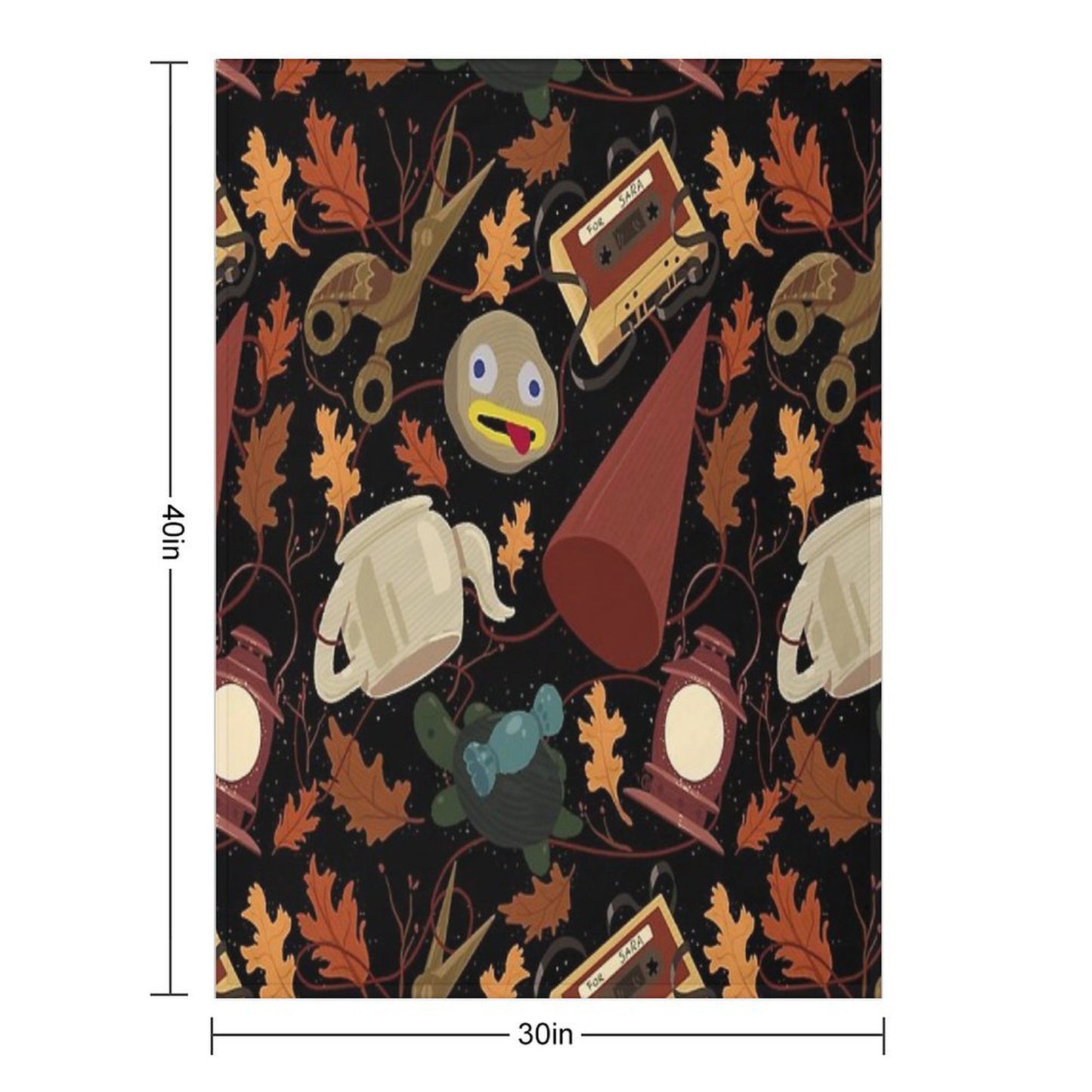 Over The Garden Wall Pattern Throw Blanket