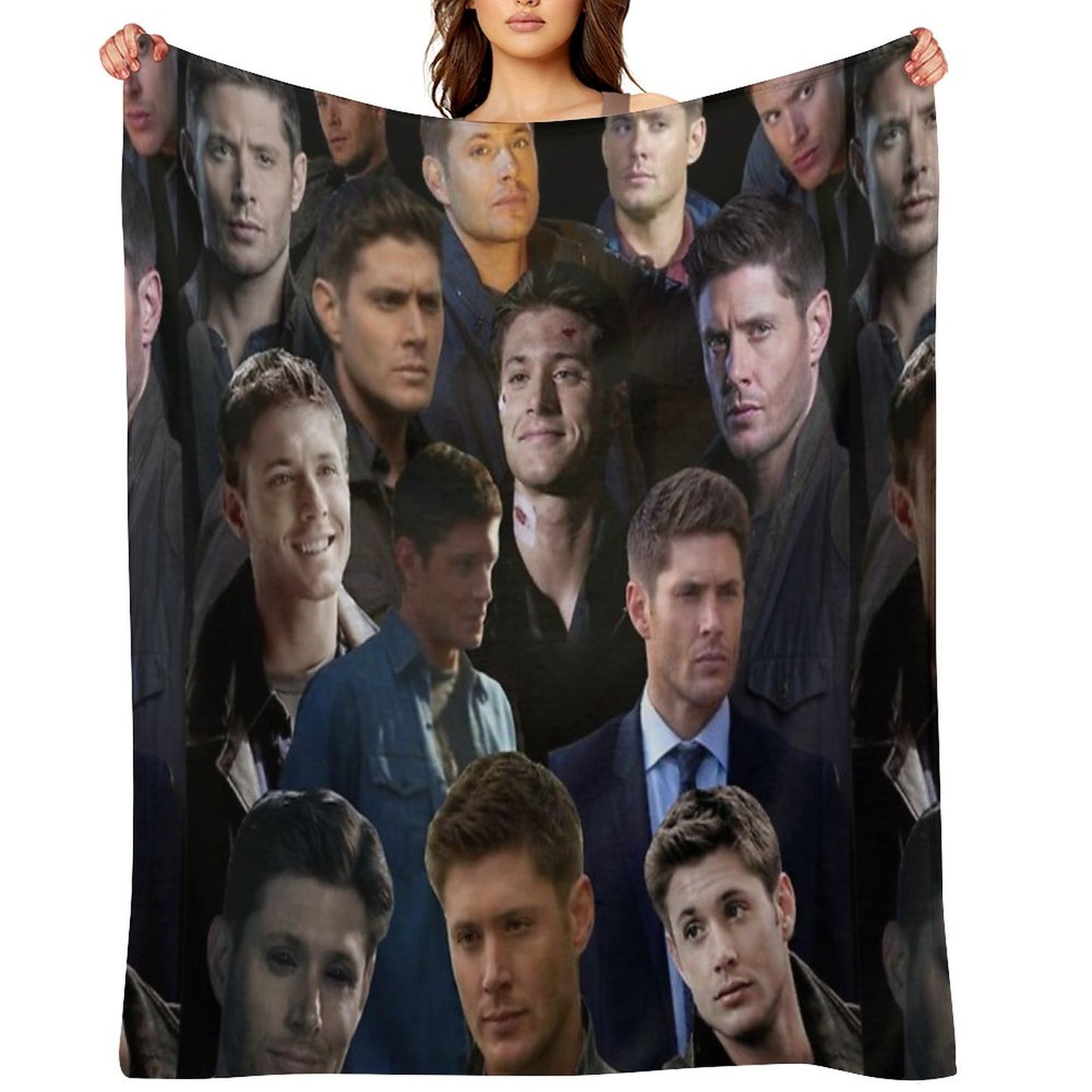 Dean Winchester Collage Throw Blanket