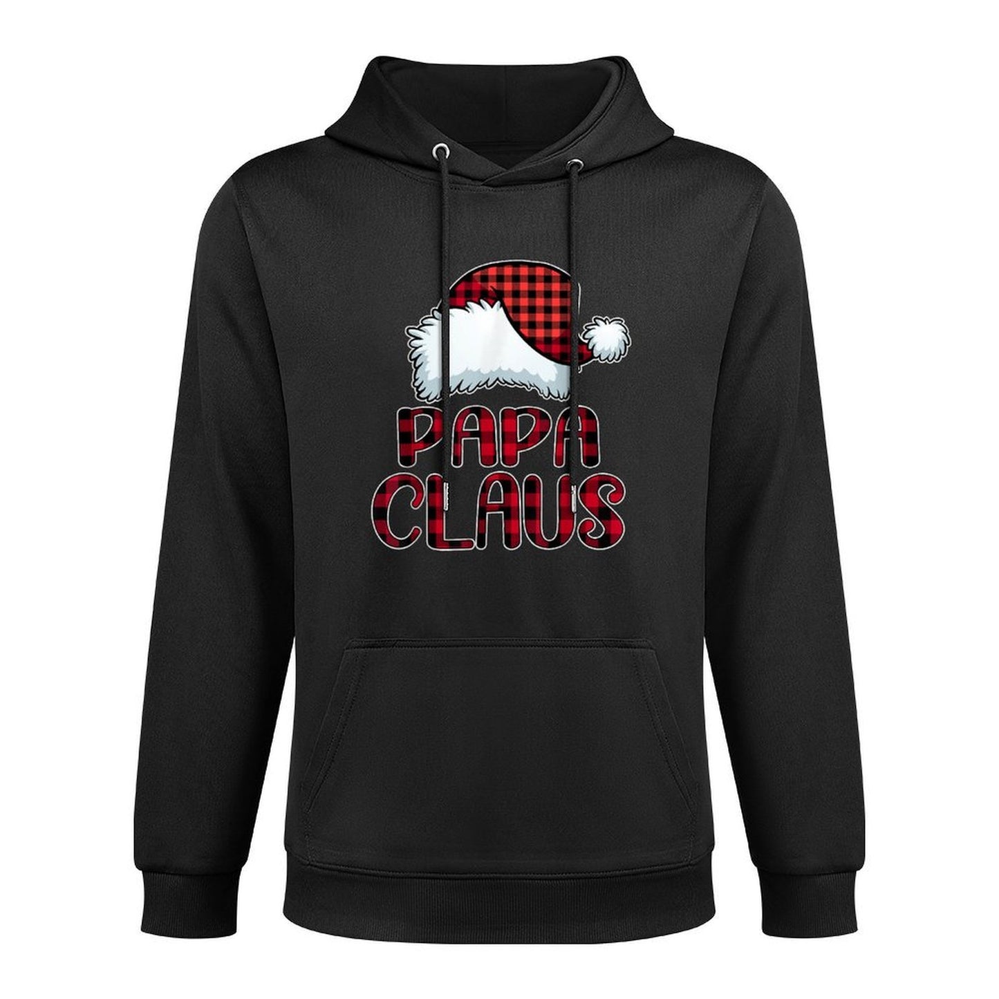 Papa Claus Funny Christmas Pajama Family Matching Kangaroo Pocket Hoodie