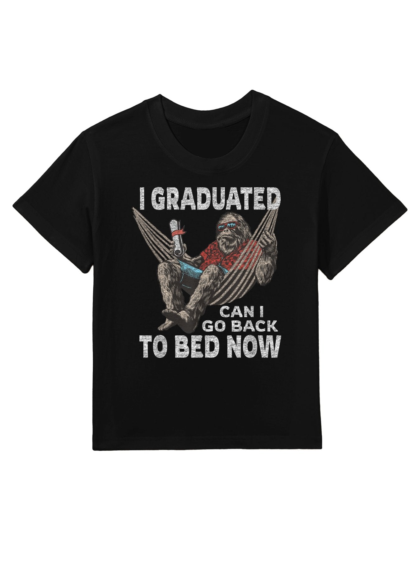 Funny Graduation I Graduated Can I Go Back To Bed Now Kids T-Shirt