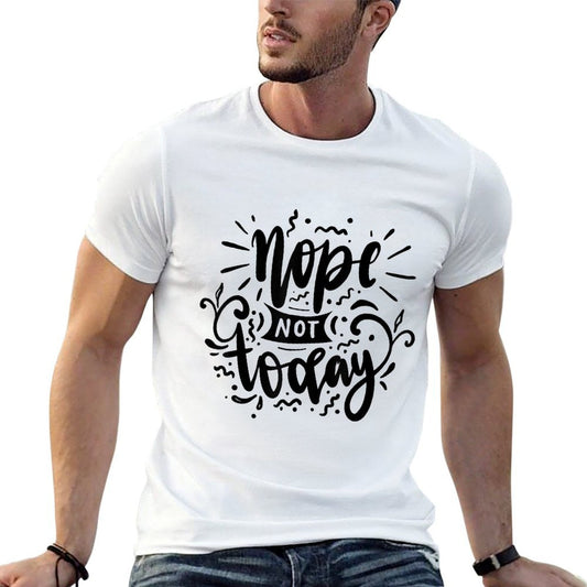 Nope for Women Funny Sarcastic Novelty Graphic Top Polyester Blend T-Shirt
