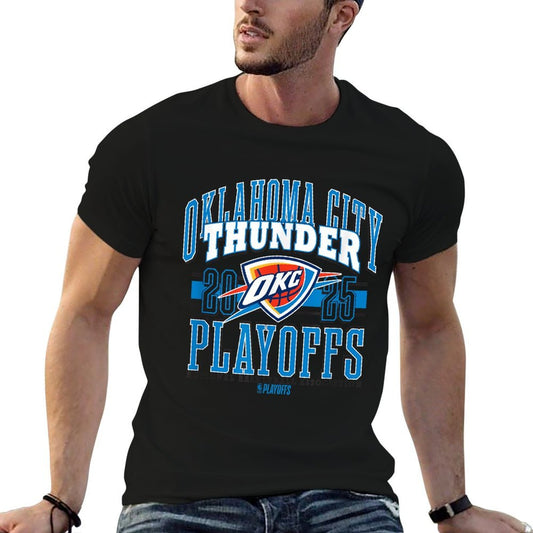 NBA Official Oklahoma City Thunder 2025 Playoffs Showtime  Moisture-wicking T-Shirt