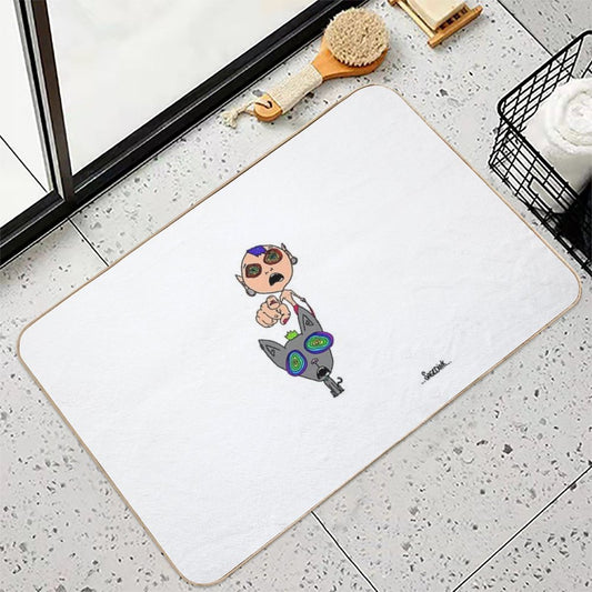 ! Repositionable Bath Mat