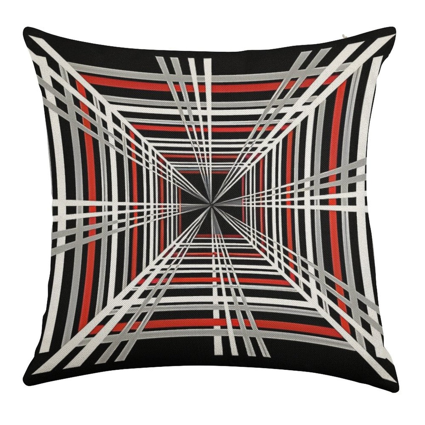 Tesla Plaid Badge Design 8K UHD Linen Throw Pillow Cover