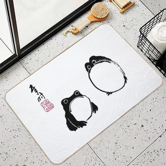 Matsumoto Hoji Frogs Dirt-Trapping Bath Mat