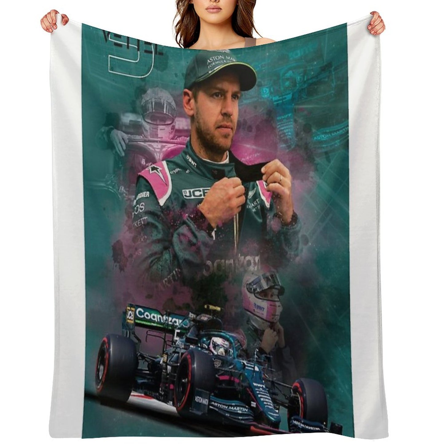 Sebastian Vettel Throw Blanket