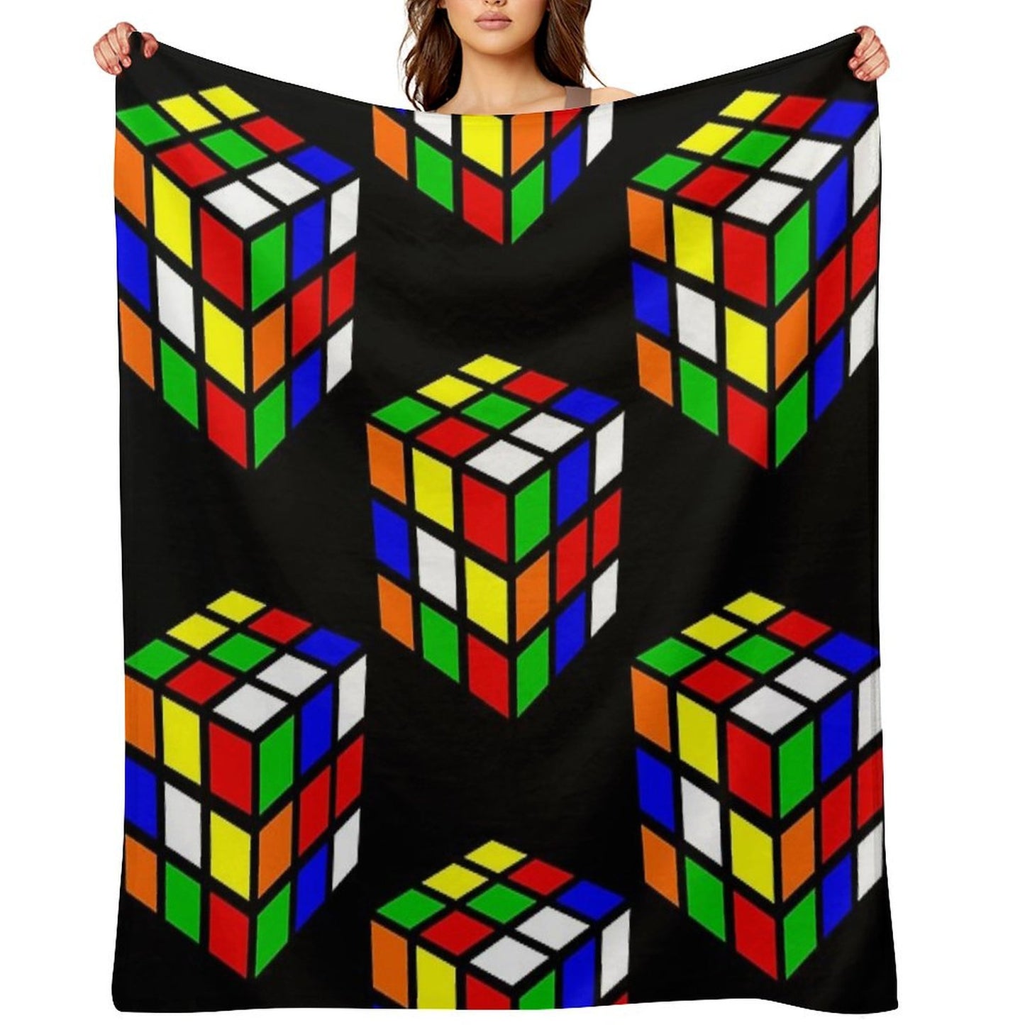 Magic Cube Throw Blanket