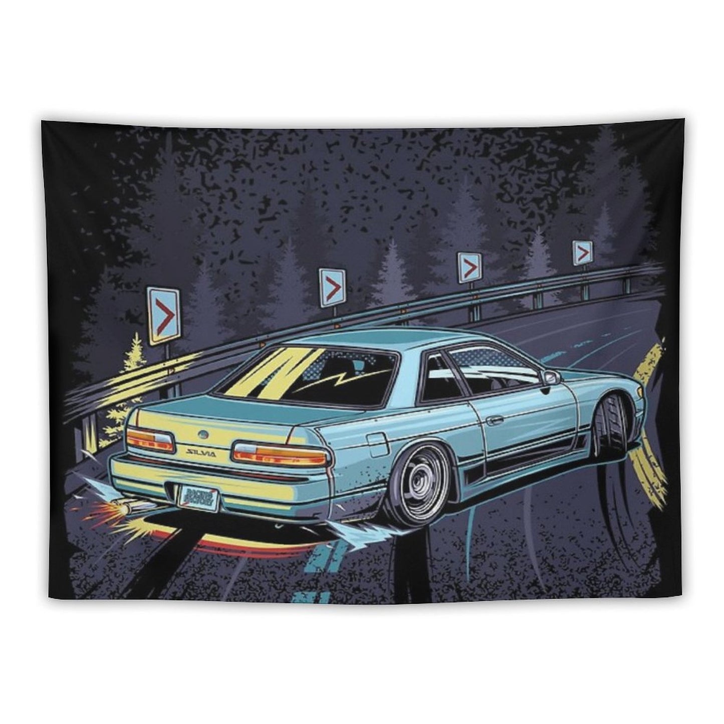 Silvia S13 Touge Drift Tapestry