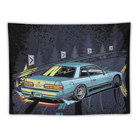 Silvia S13 Touge Drift Tapestry