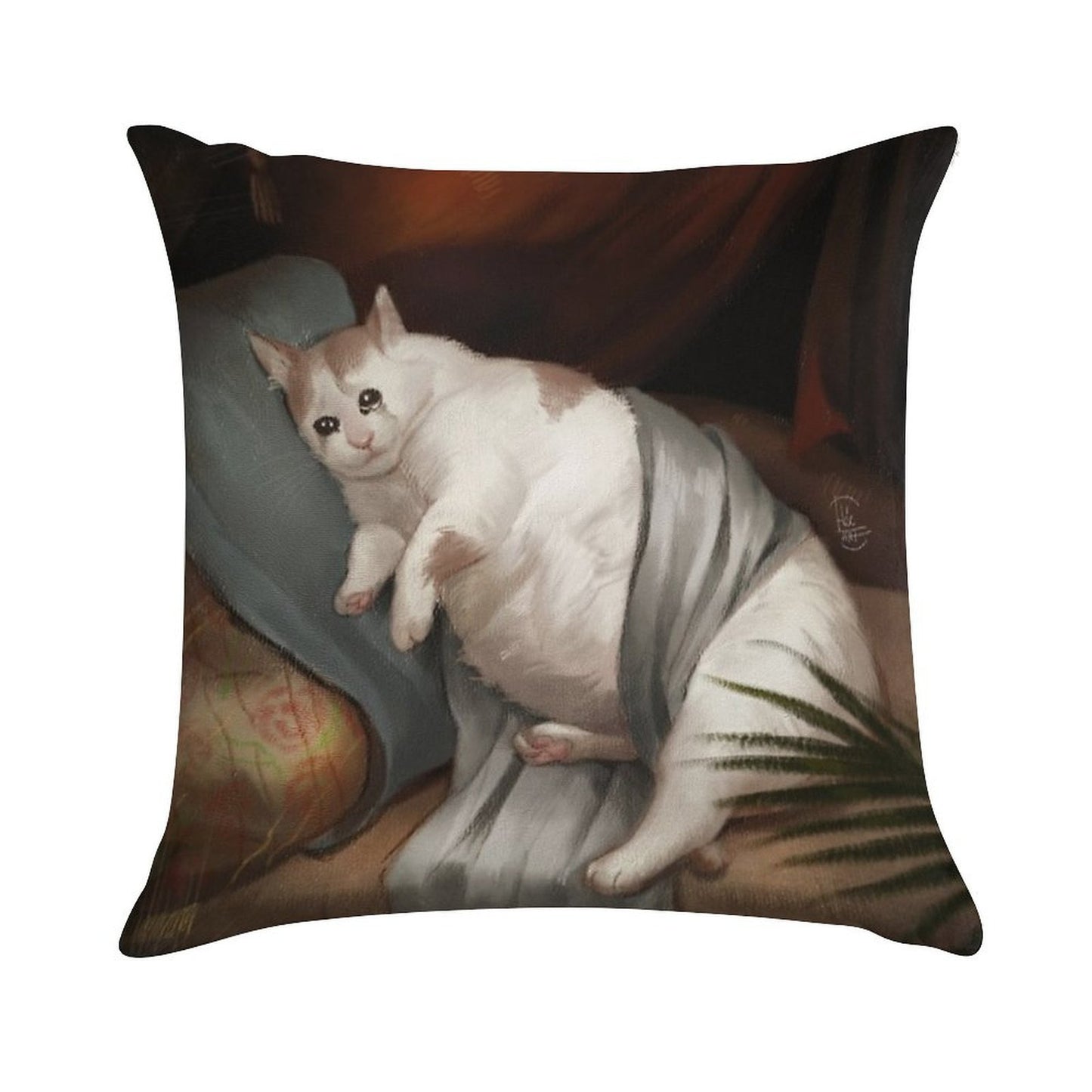 Crying in Renaissance Soft Short Plush Fabric Throw Pillow