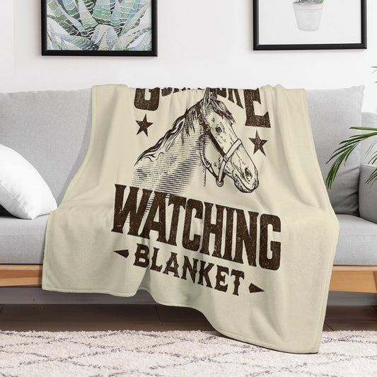 This Is My GUNSMOKE Watching Blanket  Funny Retro TV Throw Blanket Throw Blanket