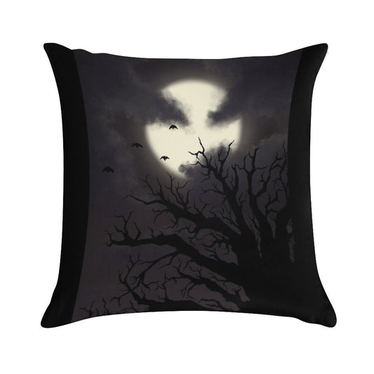 Spooky Night Sky Soft Durable Construction Throw Pillow