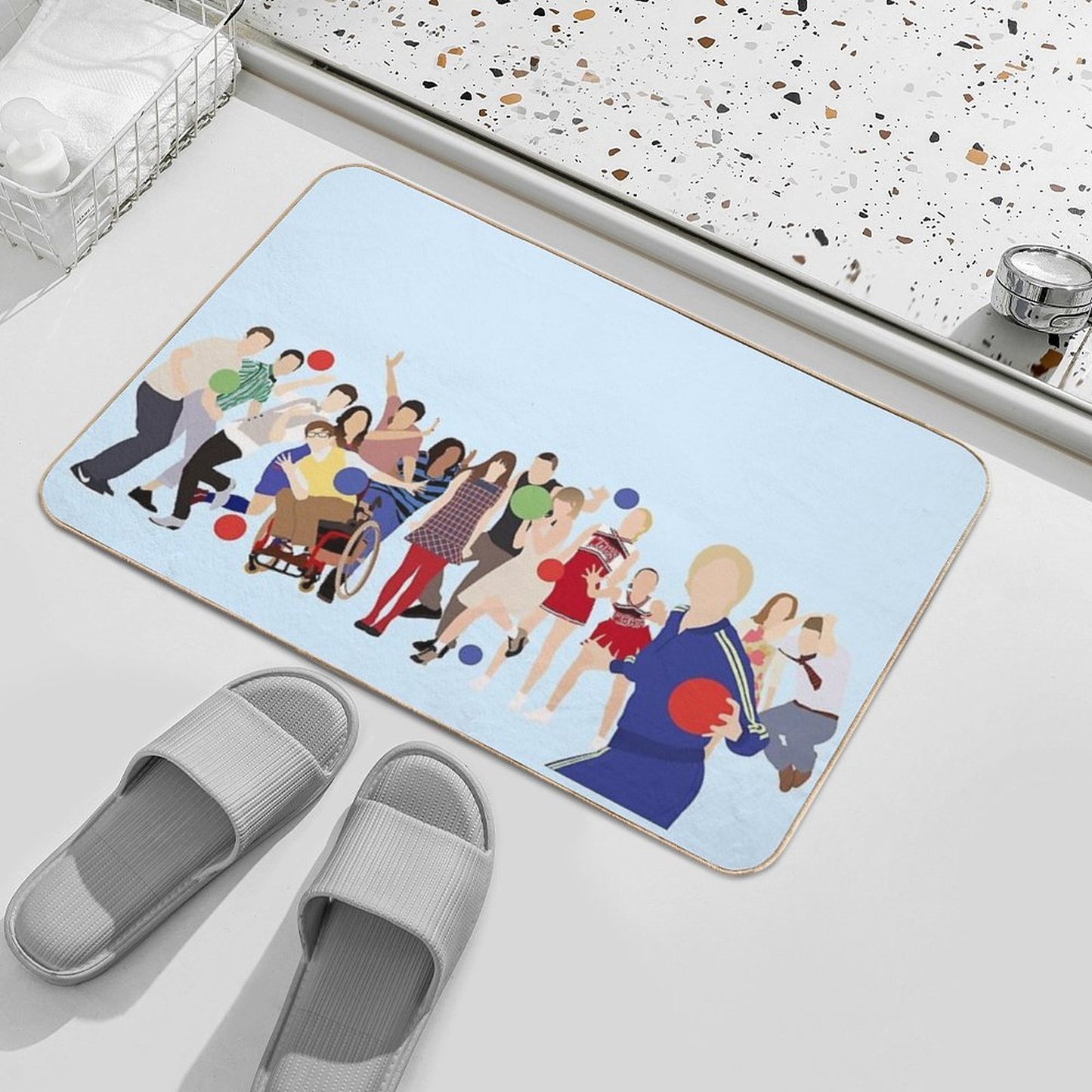Glee Characters Bath Mat