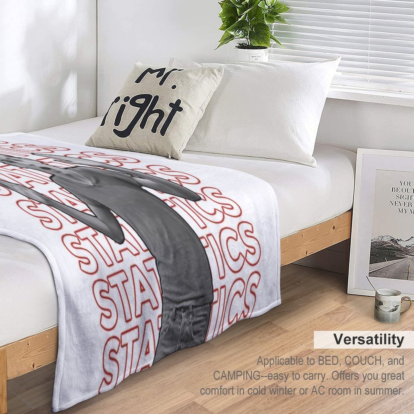 Timothée Chalamet Statistics Throw Blanket