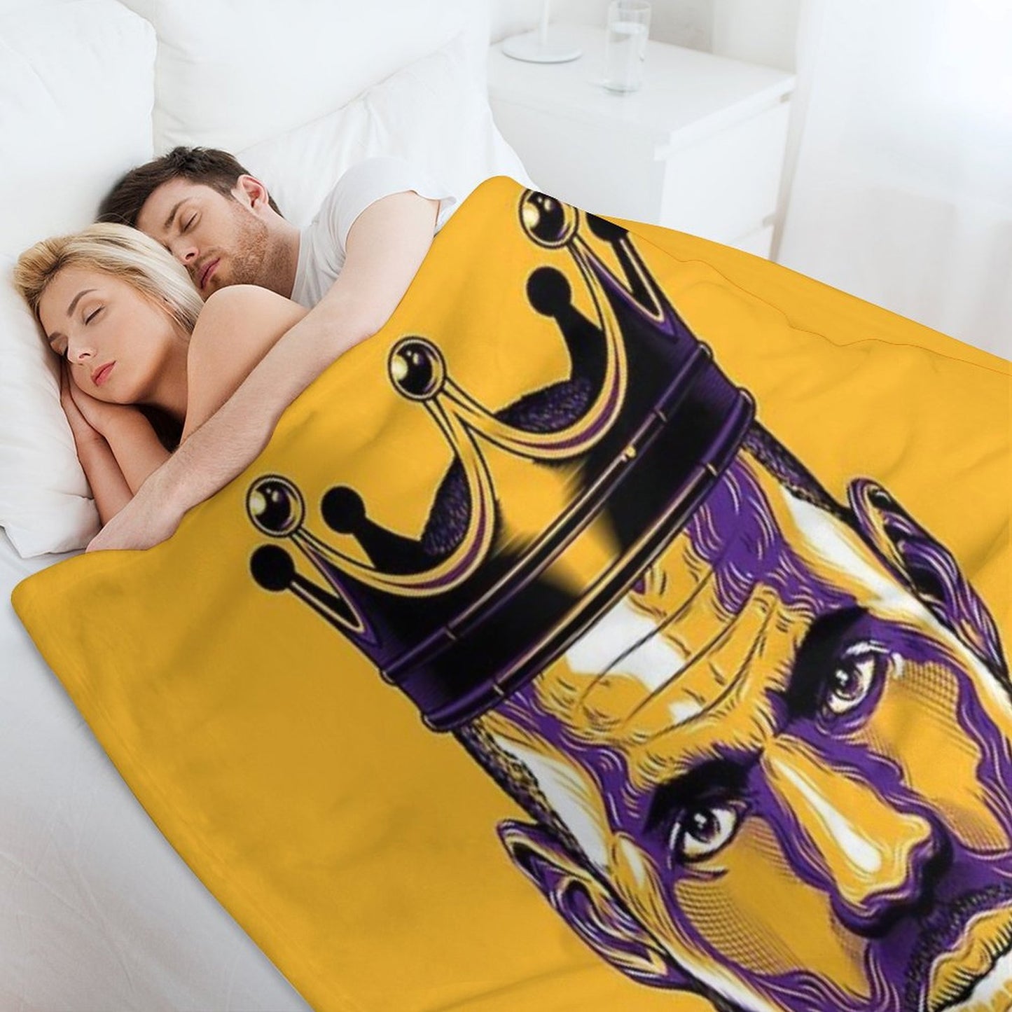 King Lebron James Throw Blanket