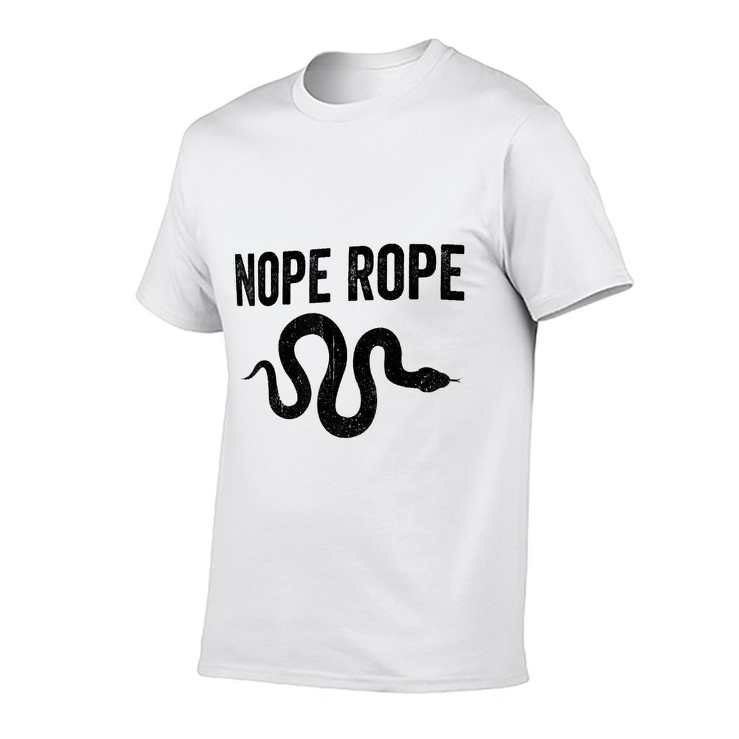 Funny Snake Nope Rope Cotton T-Shirt